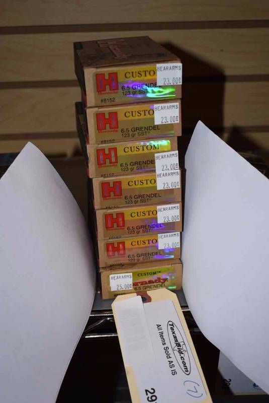 lot 291 image: (7) Hornady Custom 6.5 Grendel 123gr. SST