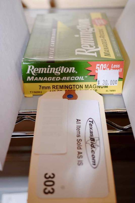 lot 303 image: (1) Remington Managed-Recoil 7mm Remington Magnum 140gr. Core-Lokt PSP