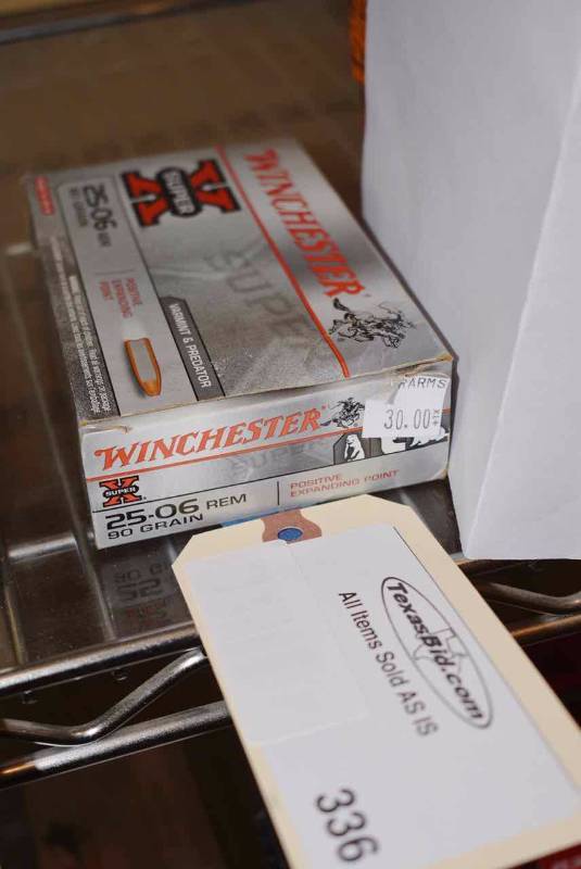 lot 336 image: (1)Winchester Super X 25-06 90gr.