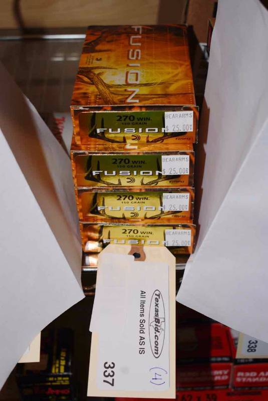lot 337 image: (4)Fusion 270 Win. 150gr.