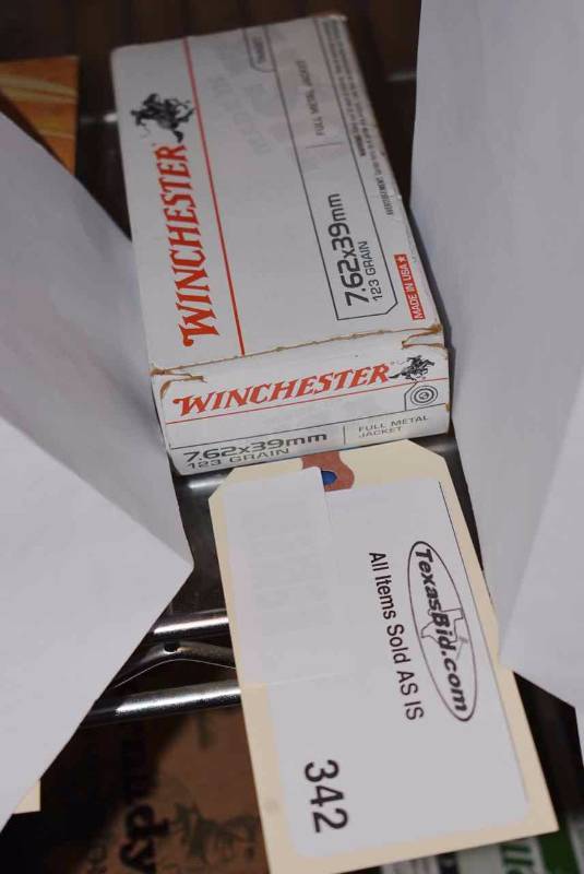 lot 342 image: (1)Winchester 7.62x39mm 123gr.
