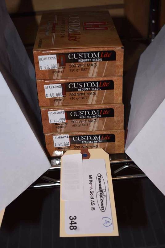 lot 348 image: (4)Hornady 300 Win Mag
