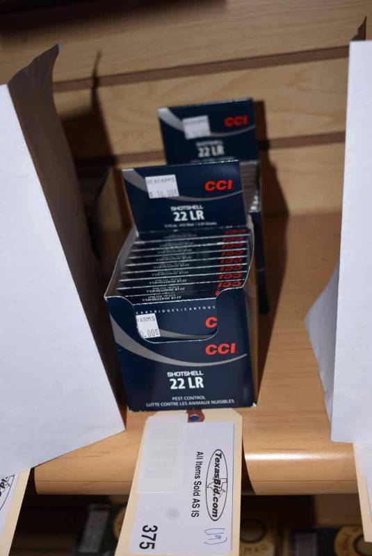 lot 375 image: (19) CCI Shotshell 22LR