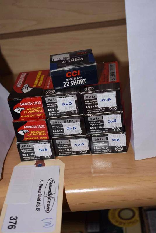 lot 376 image: (10) Ammo