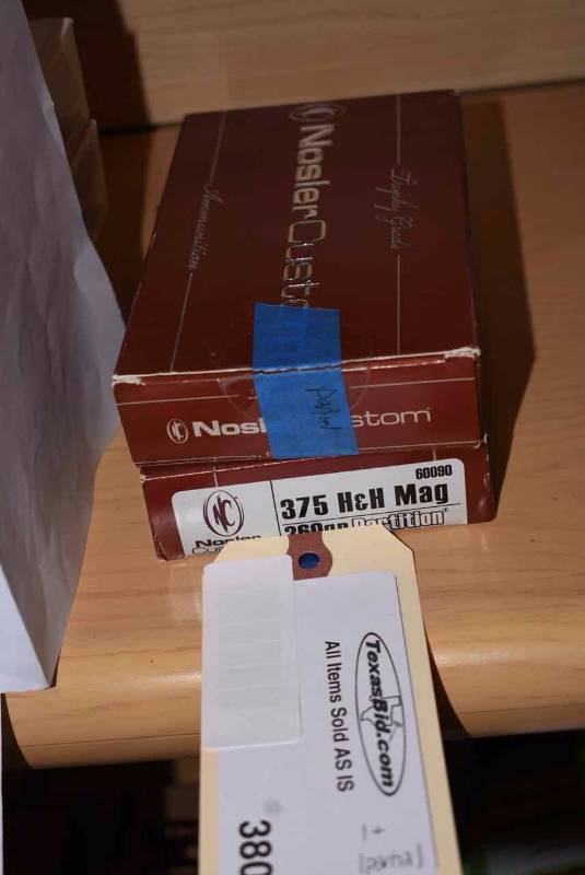 lot 380 image: Nosler Custom 375 H&H Mag