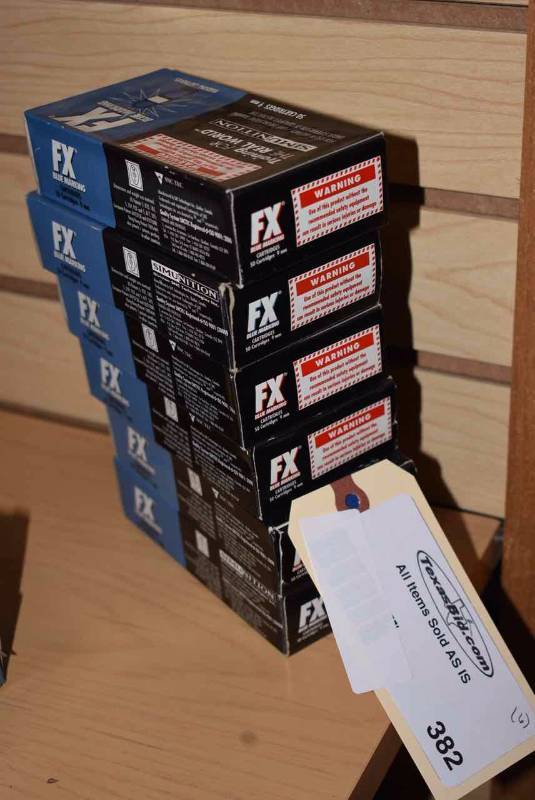 lot 382 image: (6)FX Blue Marking Cartridges