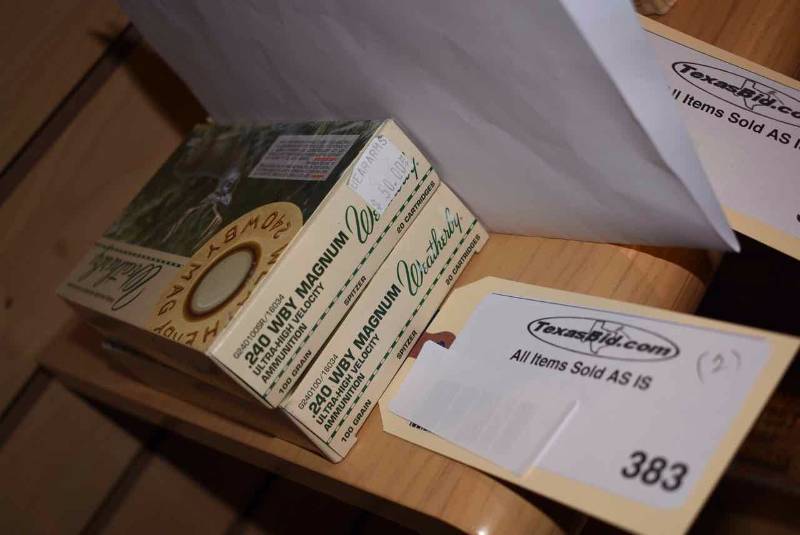 lot 383 image: (2)Weatherby .240 WBY Magnum