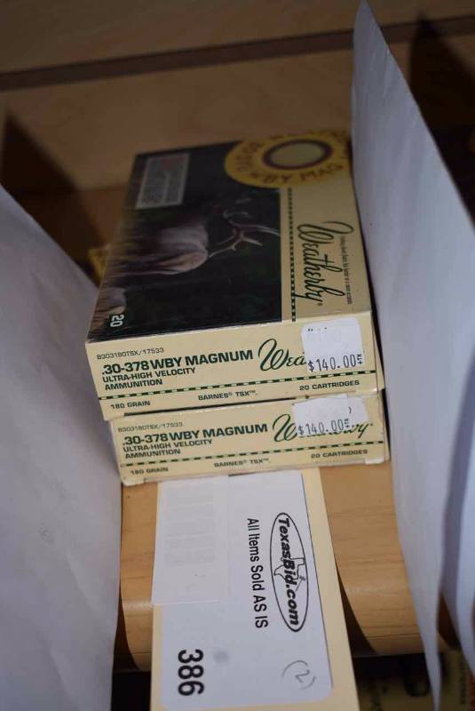 lot 386 image: (2)Weatherby .30-378 Magnum
