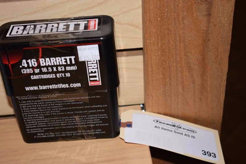 lot 393 image: .416 Barrett