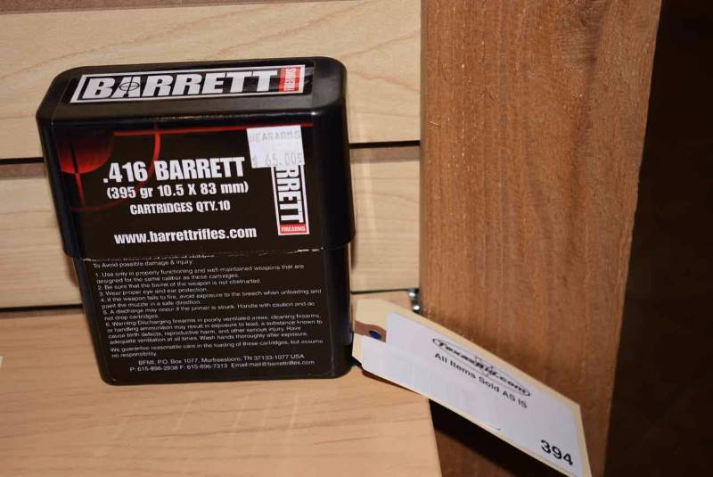 lot 394 image: .416 Barrett