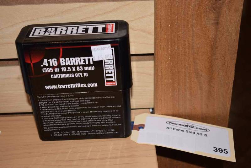lot 395 image: .416 Barrett