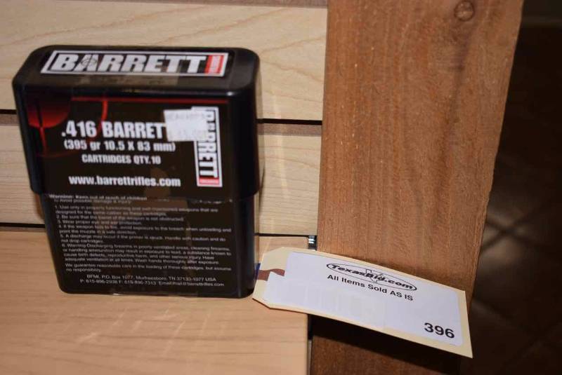 lot 396 image: .416 Barrett