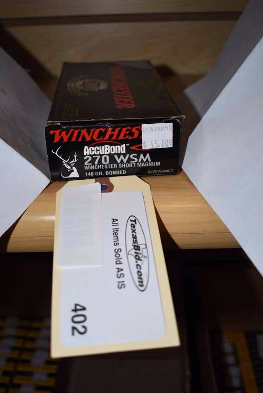 lot 402 image: (1)Winchester Accubond 270 WSM