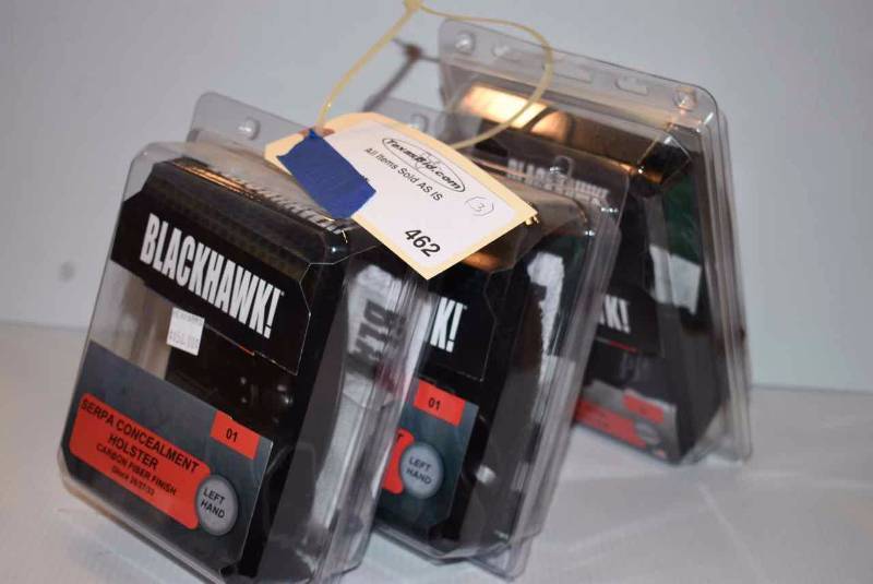 lot 462 image: (3) Blackhawk Holsters