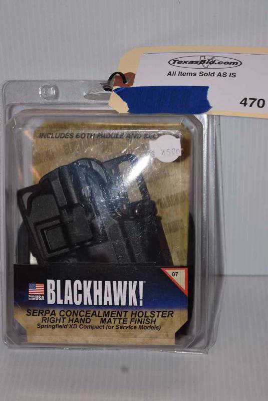 lot 470 image: (1)Blackhawk Holster
