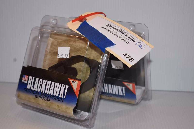 lot 478 image: (2)Blackhawk Mag Pouches