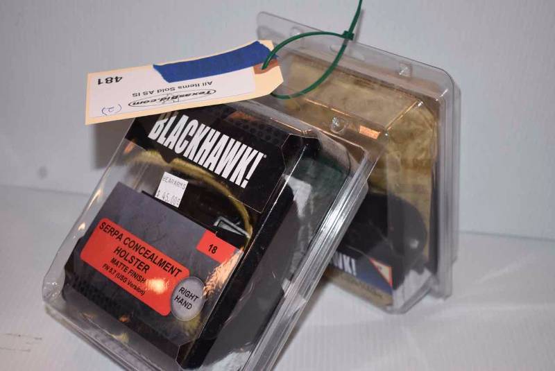 lot 481 image: (2) Blackhawk Holsters