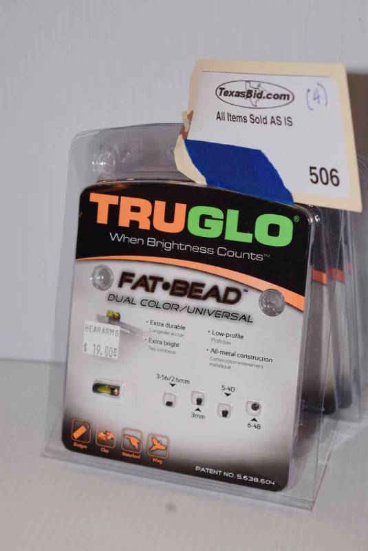 lot 506 image: (4)TruGlo Fat-Bead