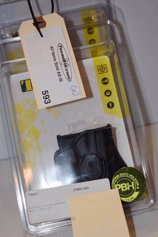 lot 593 image: (2)Tagua Holsters
