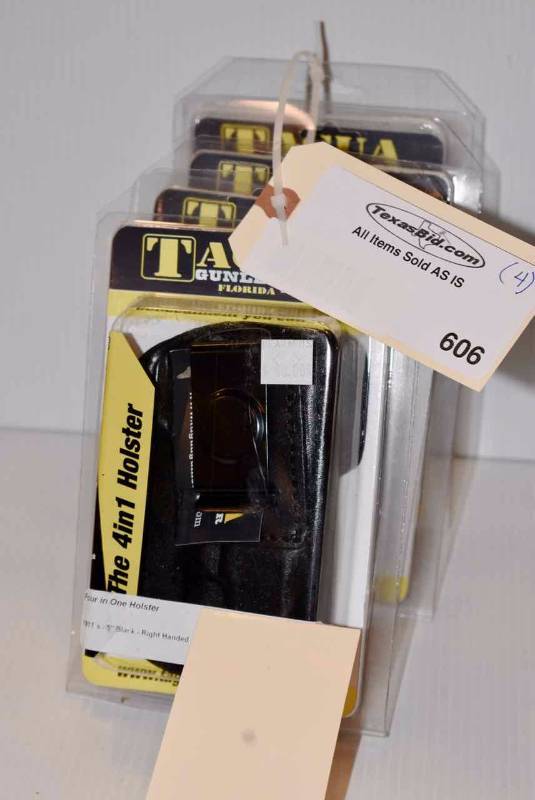 lot 606 image: (4)Tagua Holsters