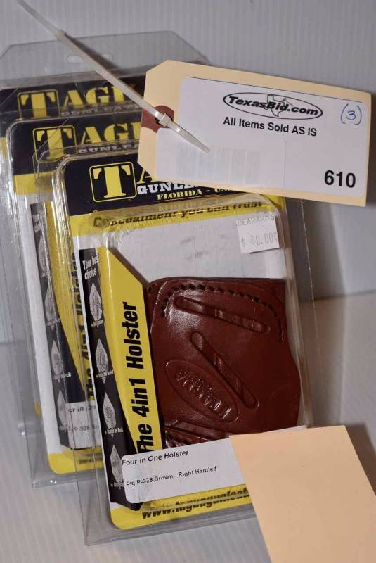 lot 610 image: (3)Tagua Holsters