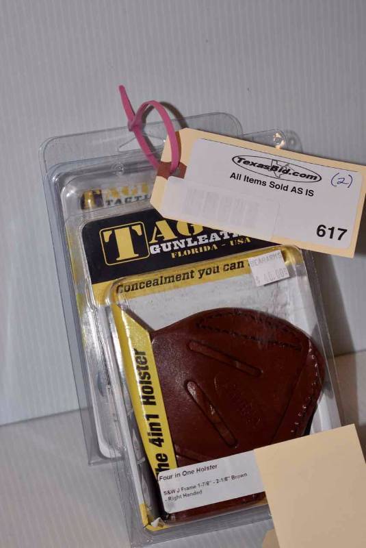lot 617 image: (2)Tagua Holsters