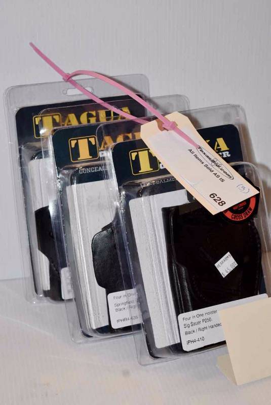 lot 628 image: (3)Tagua Holsters