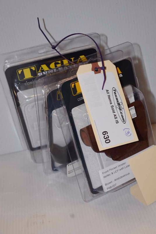 lot 630 image: (3)Tagua Holsters
