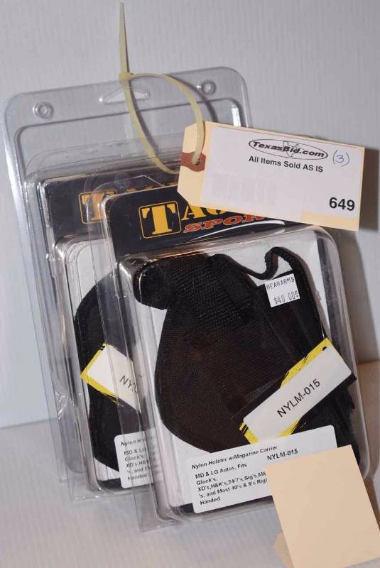 lot 649 image: (3)Tagua Holsters