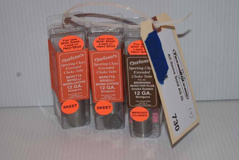 lot 730 image: (3)Carlsons Choke Tubes