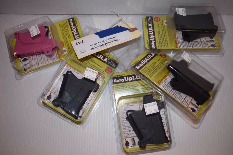 lot 747 image: (5) Baby UpLula Pistol Mag LoaderUnloader