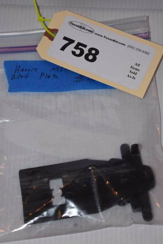 lot 758 image: Harris Bipod Plate M1A Adapt.
