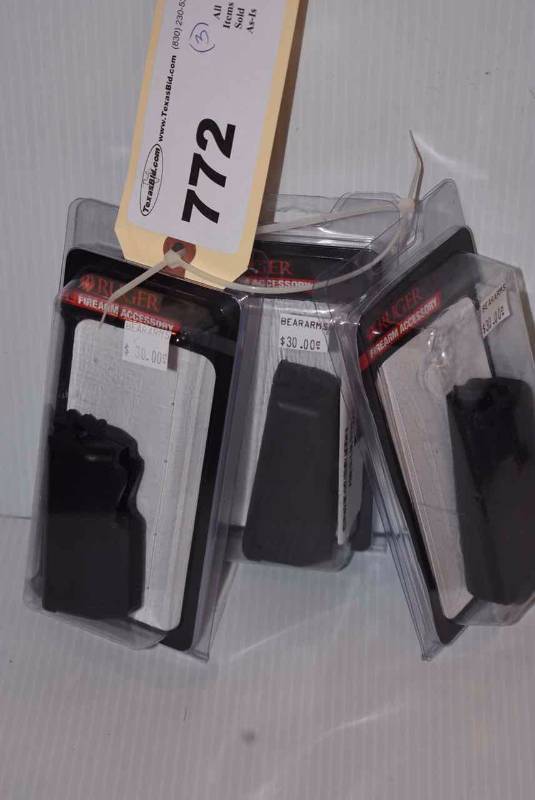lot 772 image: (3)Ruger Rotary Magazines