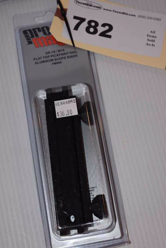 lot 782 image: (1)ProMag Picatinny Rail Scope Riser