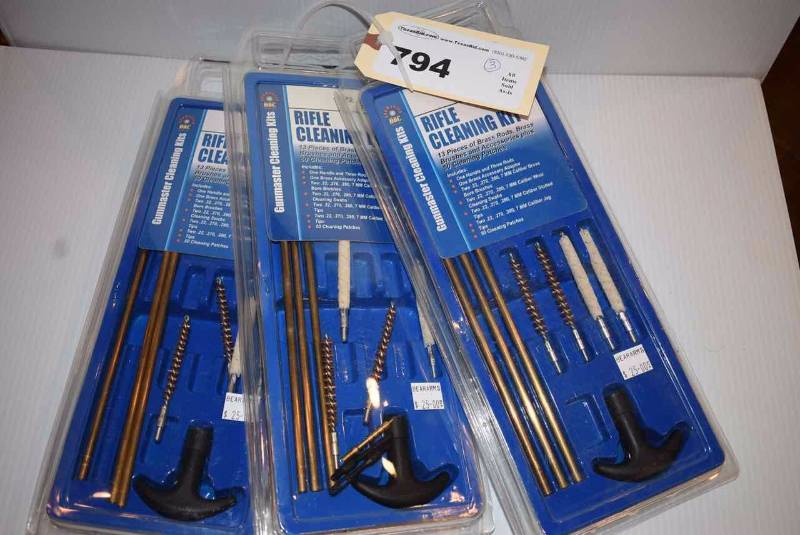 lot 794 image: (3)Rifle Cleaning Kits