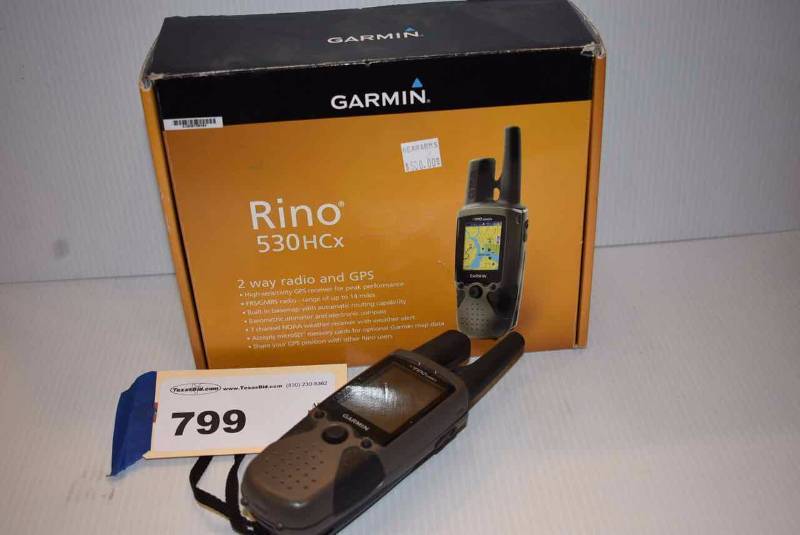 lot 799 image: Garmin Rino 530HCX 2-Way Radio & GPS