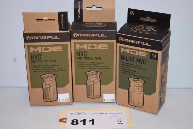lot 811 image: (3)Moe Vertical Grips