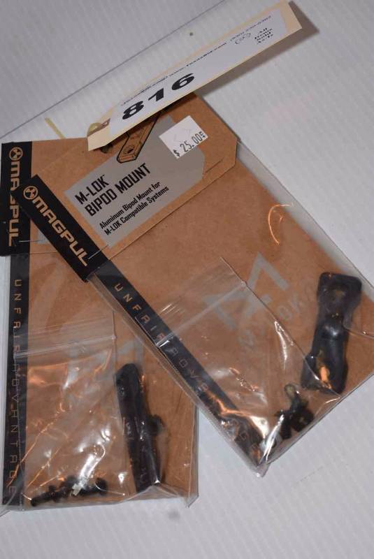 lot 816 image: (2) MagPull Bipod Mount