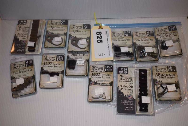 lot 825 image: (12)Timber Creek Rails, Protectors, Releases, Etc.