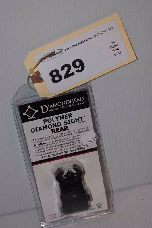 lot 829 image: Diamondhead Rear Sight