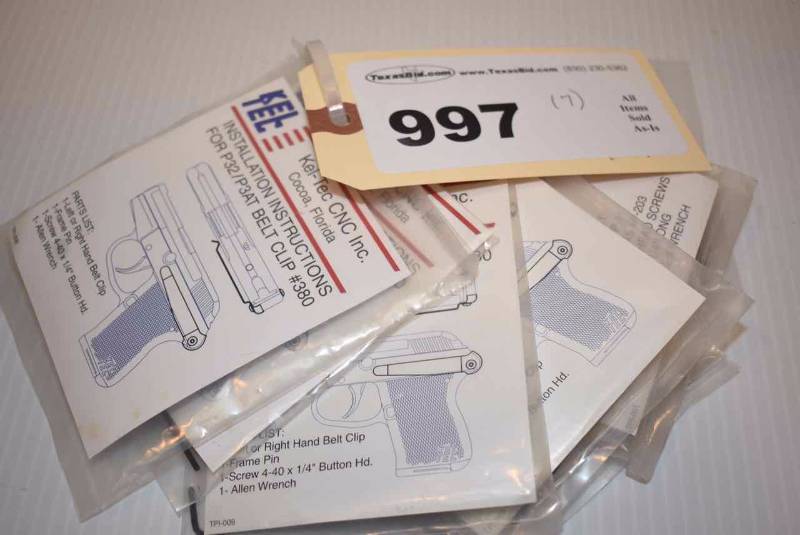 lot 997 image: (7) Kel-Tec Belt Clips