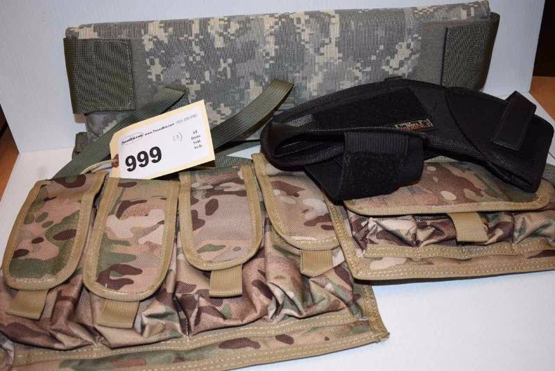 lot 999 image: (3) Camo Cover & Pouches