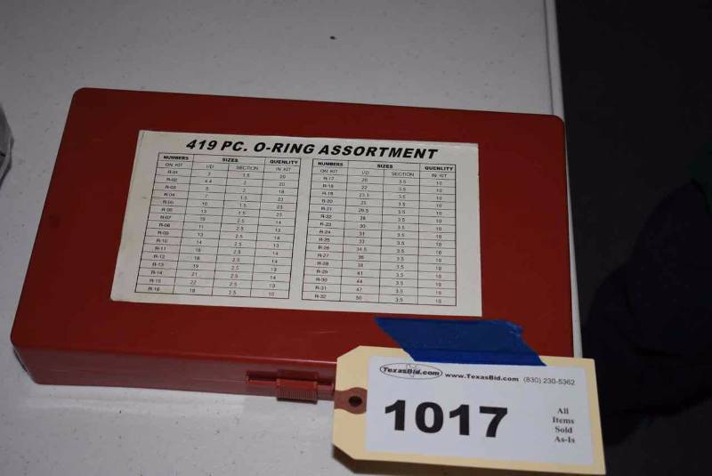 lot 1017 image: O-Rings