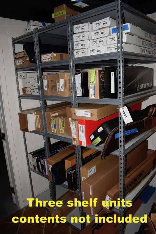 lot 1051 image: (3) Shelf Units
