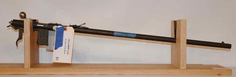 lot 51 image: Reciever and action  Western Field Mod. 45B  22 S, L, LR   (sn  NVN)  used parts