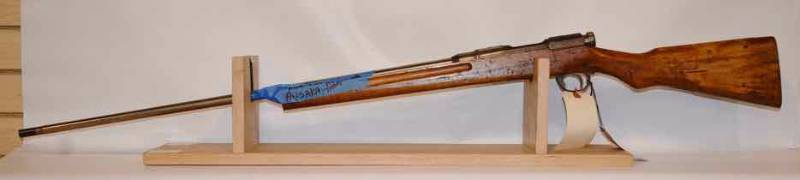 lot 54 image: Receiver, action, bolt, stock Model 99,  27x58 cal.  (sn  56628)  used parts