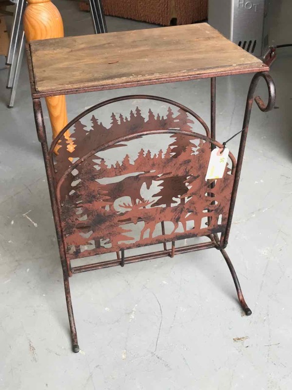 lot 35 image: Side Table (Metal, Moose)