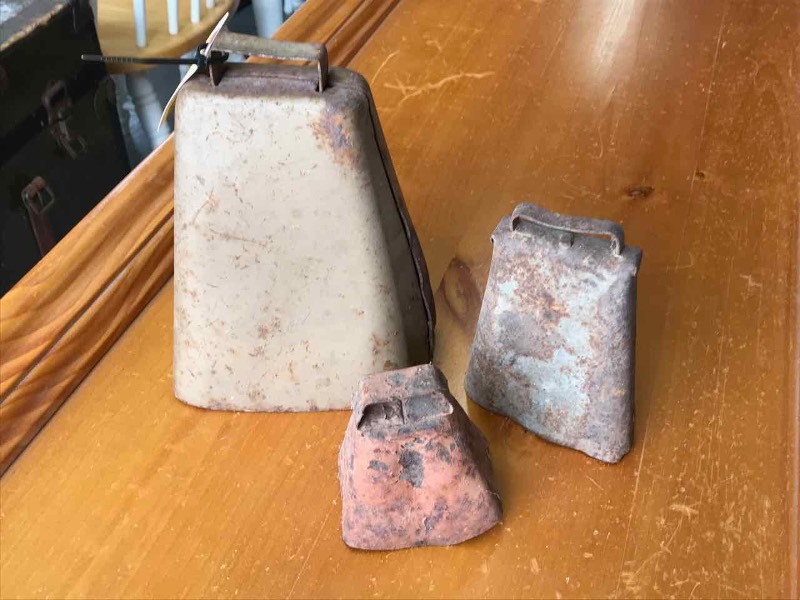 lot 37 image: (3) CowGoat Bells