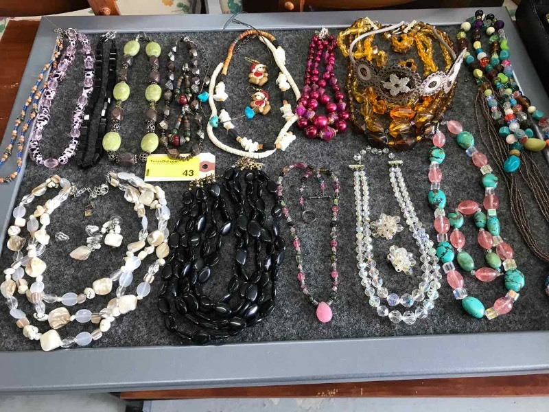 lot 43 image: Necklaces & Some Earrings