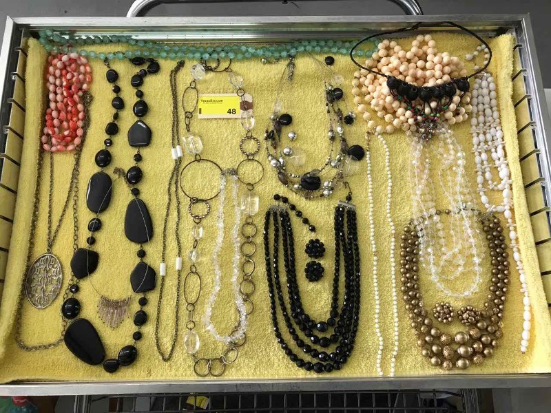 lot 48 image: Necklaces & Clip-On Earrings